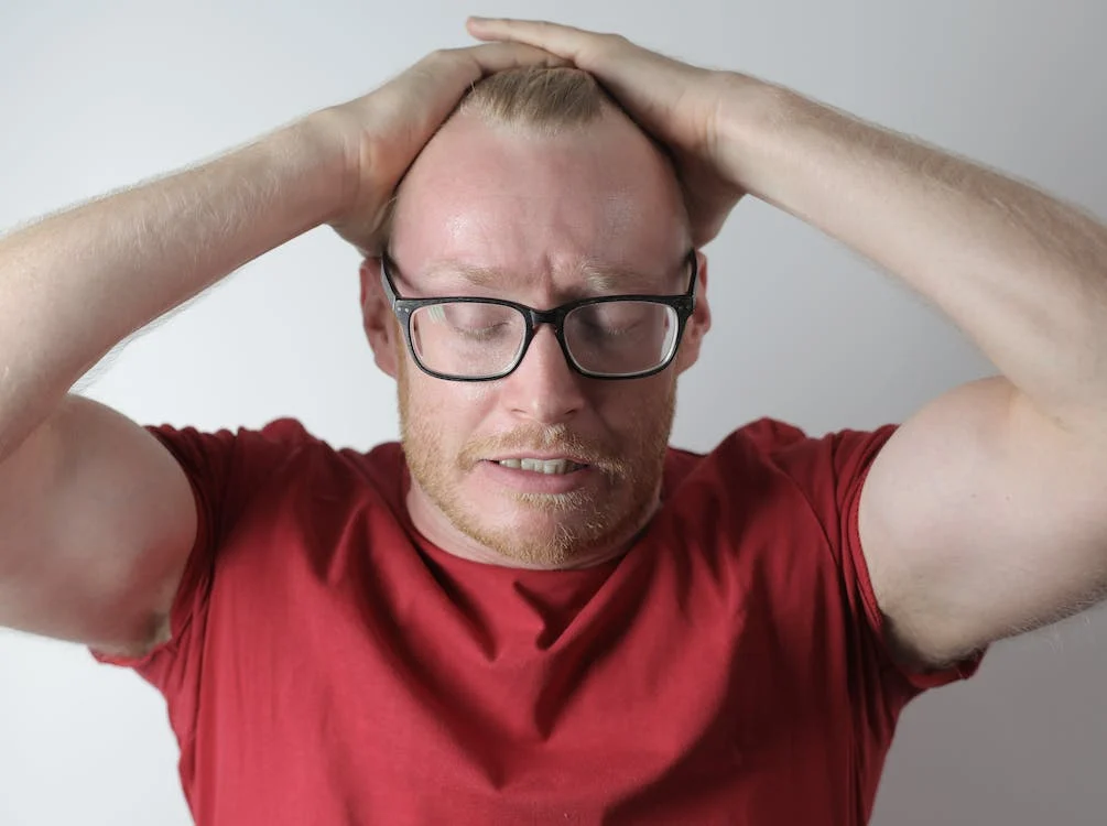 Person having stress